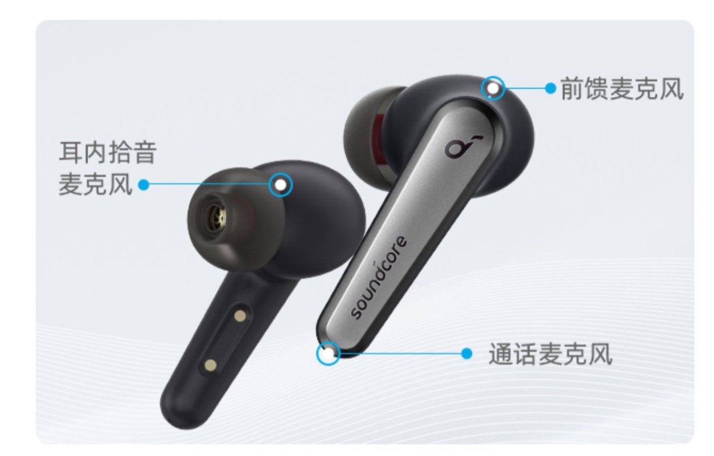 Anker发布“真”主动降噪无线耳机 采用声加科技三麦克风通话降噪实现嘈杂环境畅聊